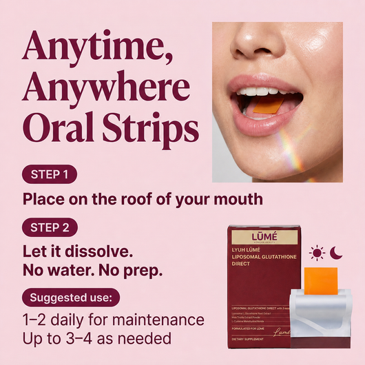 LŪMÉ Glow Strips™ — Liposomal Glutathione Oral Strips