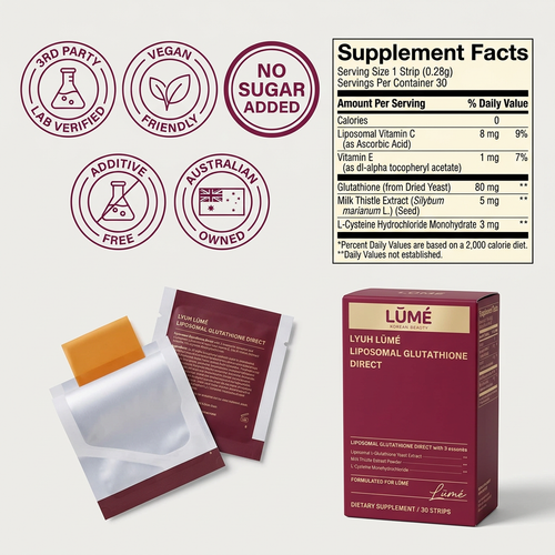 LŪMÉ Glow Strips™ — Liposomal Glutathione Oral Dissolving Strips