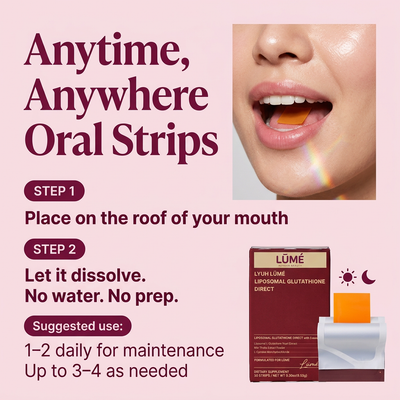 LŪMÉ Glow Strips™ — Liposomal Glutathione Oral Dissolving Strips